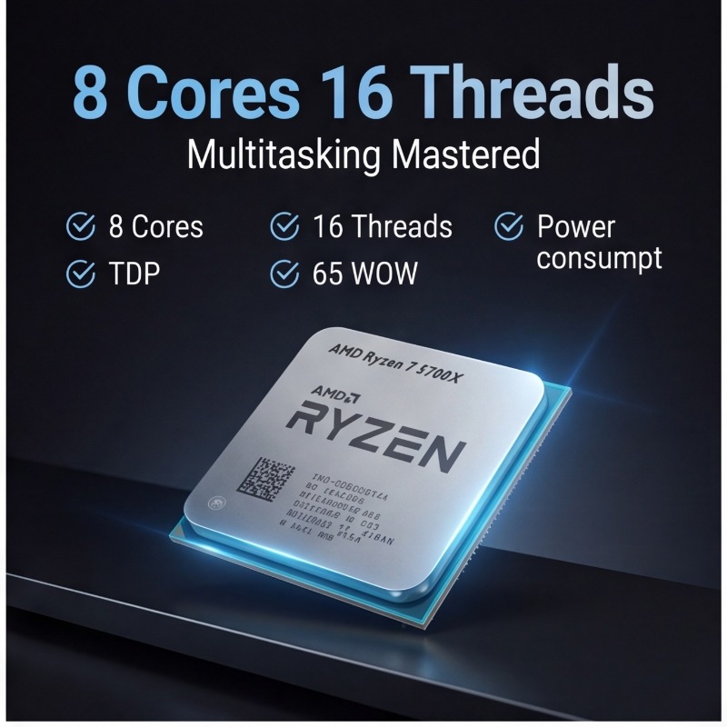 Amd Cpu Ryzen 7 - AMD Ryzen 7 5700X Processor 8-Core
