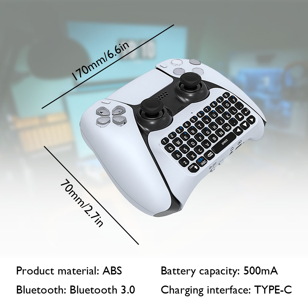 Gaming Keyboard Mini - Mini Gamepad with Keyboard 3.5mm Wireless