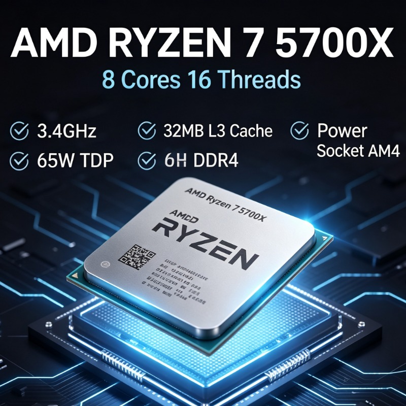 Amd Cpu Ryzen 7 - DDR4 Supported AM4 CPU AMD Ryzen
