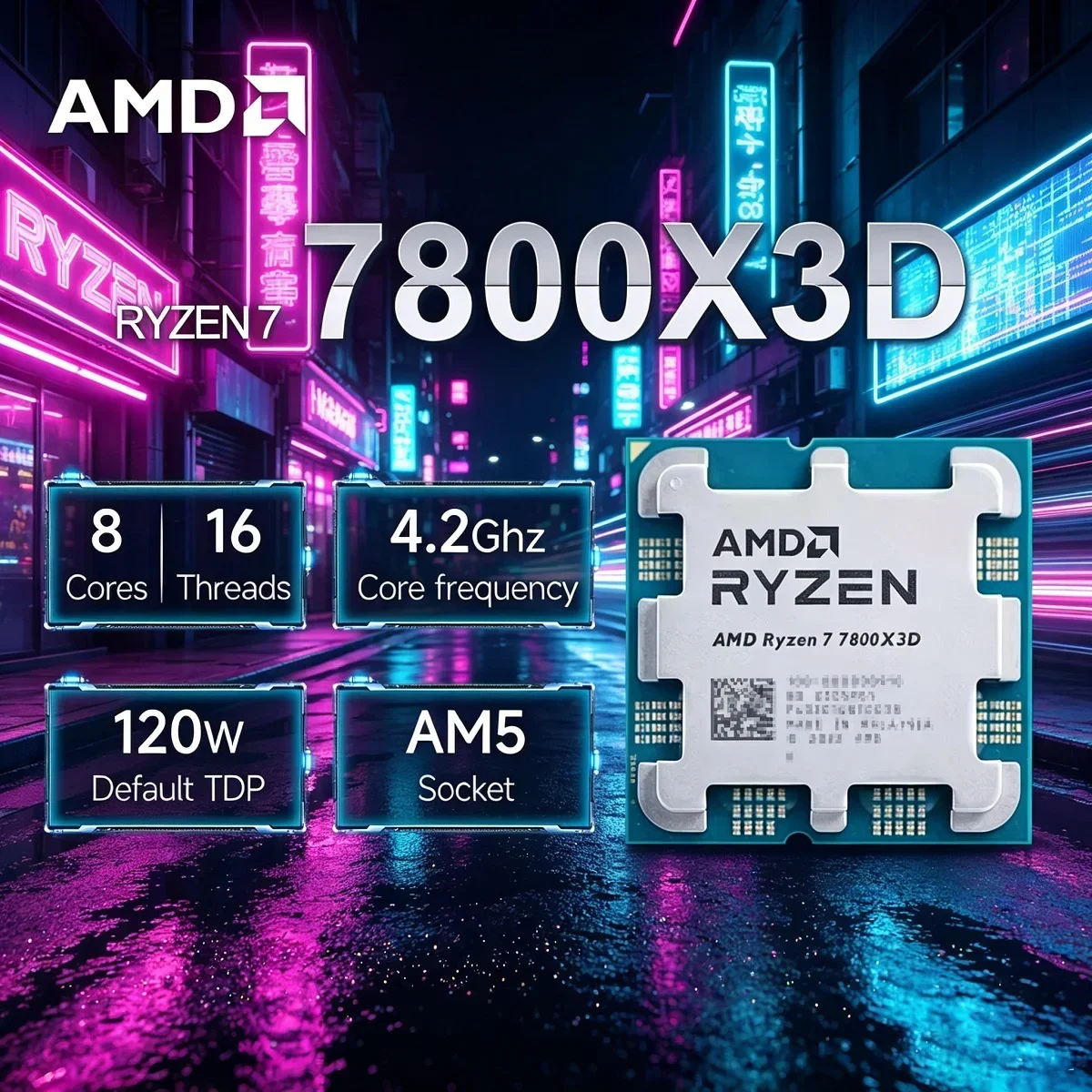 AMD Ryzen 7 7800X3D Gaming CPU - Amd Cpu Ryzen 7 ulasan dan harga