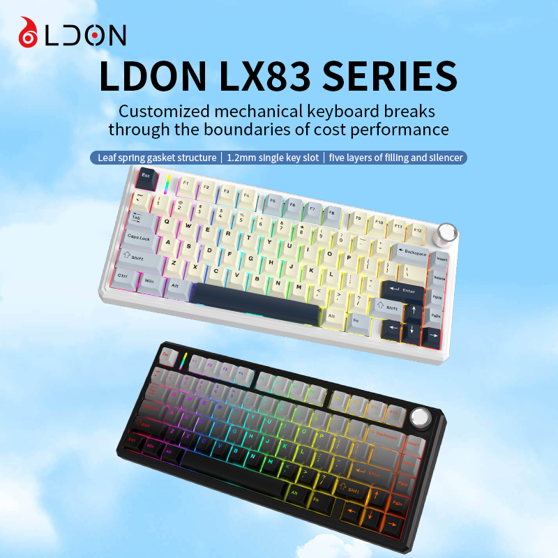 LDON LX83 Wireless Mechanical  - Gaming Keyboard Hot Swappable ulasan dan harga