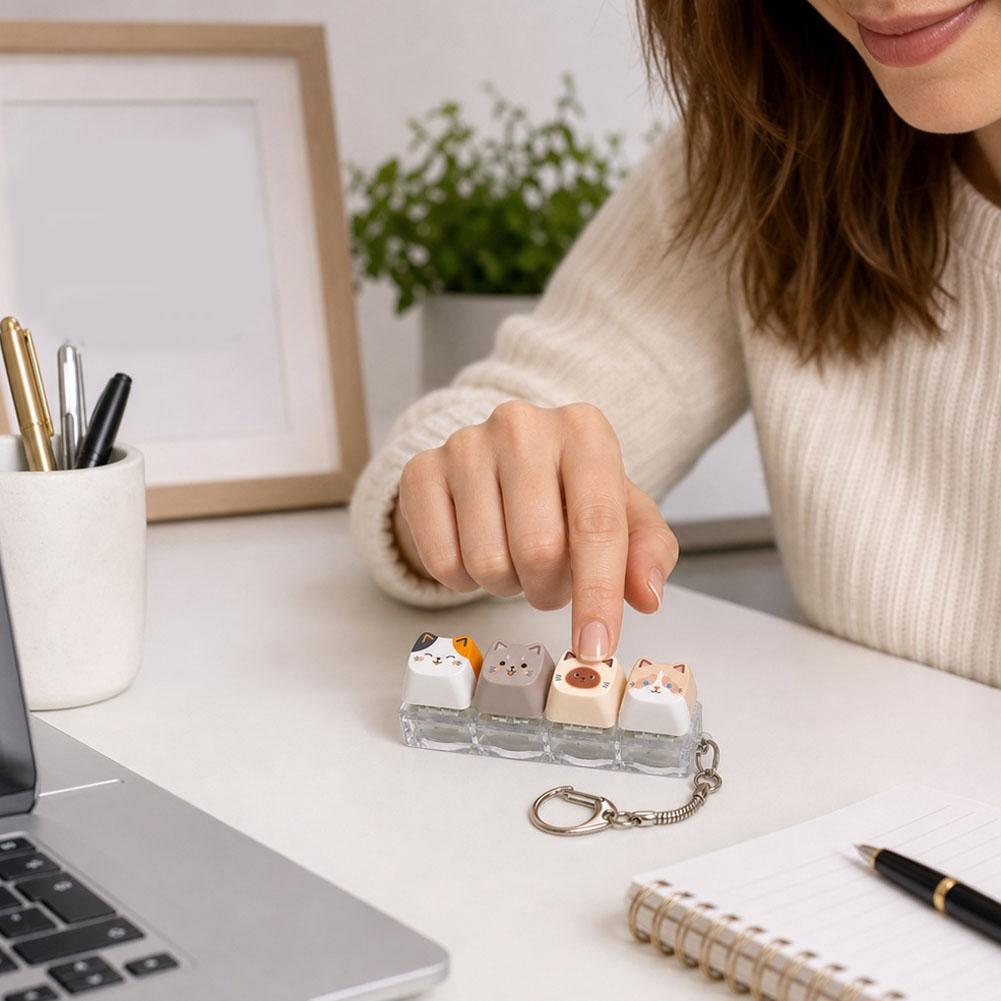 Cute Cat Keyboard Fidget Toy,N - Gaming Keyboard Test ulasan dan harga