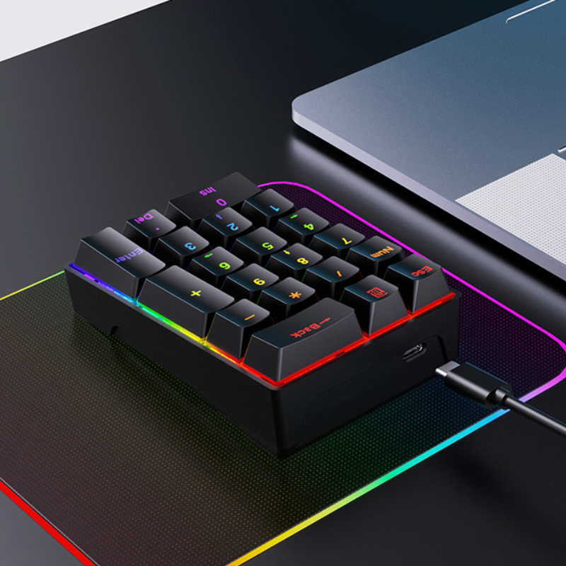 K20 Mini Portable Mechanical N - Keyboard Gaming Blue Switch ulasan dan harga