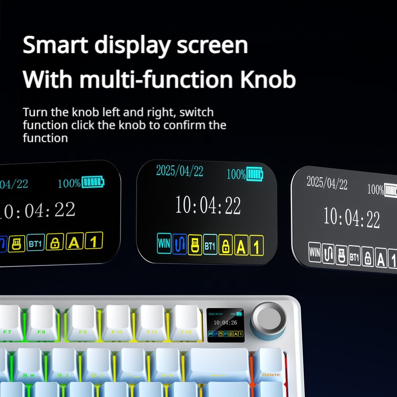 AULA F75 MAX 75% Tri-Mode Mech - Gaming Keyboard Hot Swappable ulasan dan harga