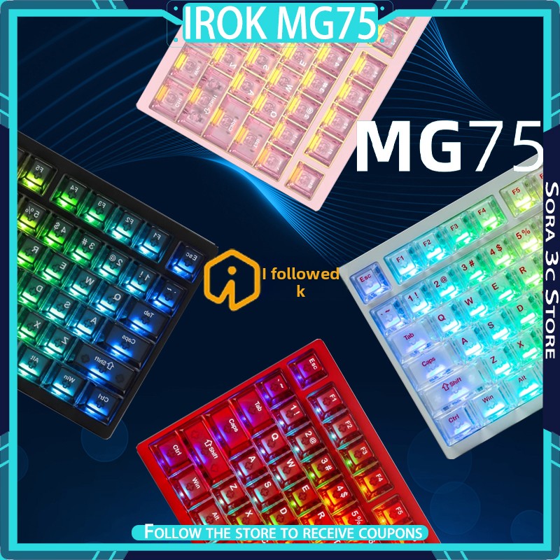 IROK MG75 PRO Mechanical Keybo - Gaming Keyboard Hot Swappable ulasan dan harga