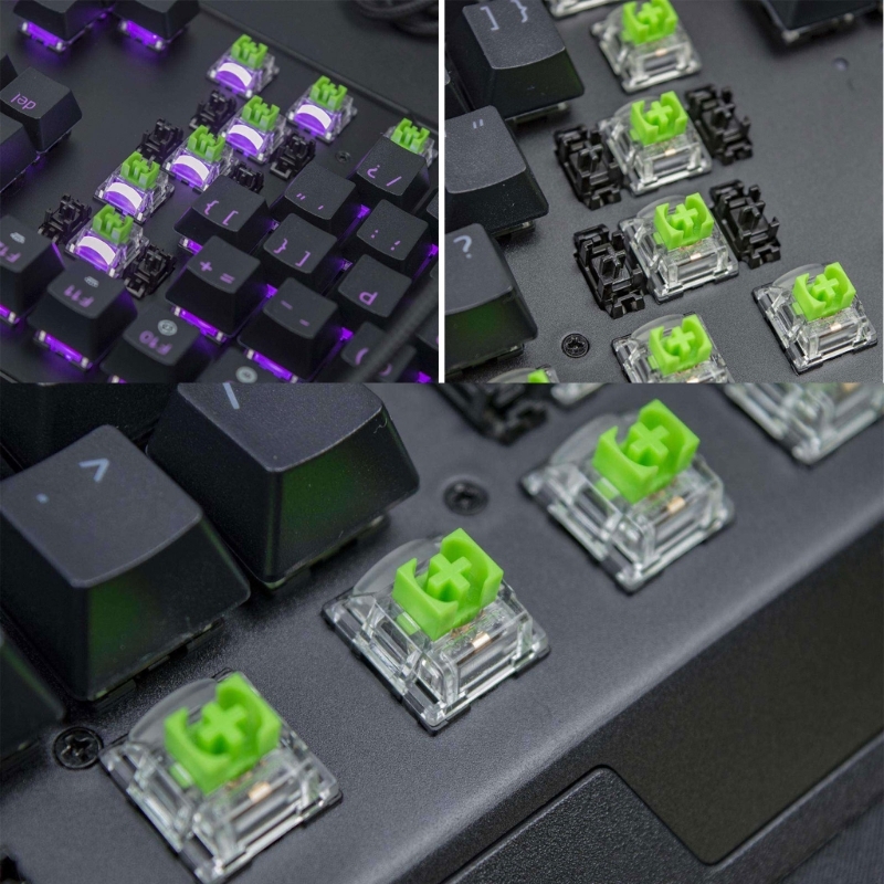 New RGB MX 2Pcs Green Switches - Gaming Keyboard No Rgb ulasan dan harga