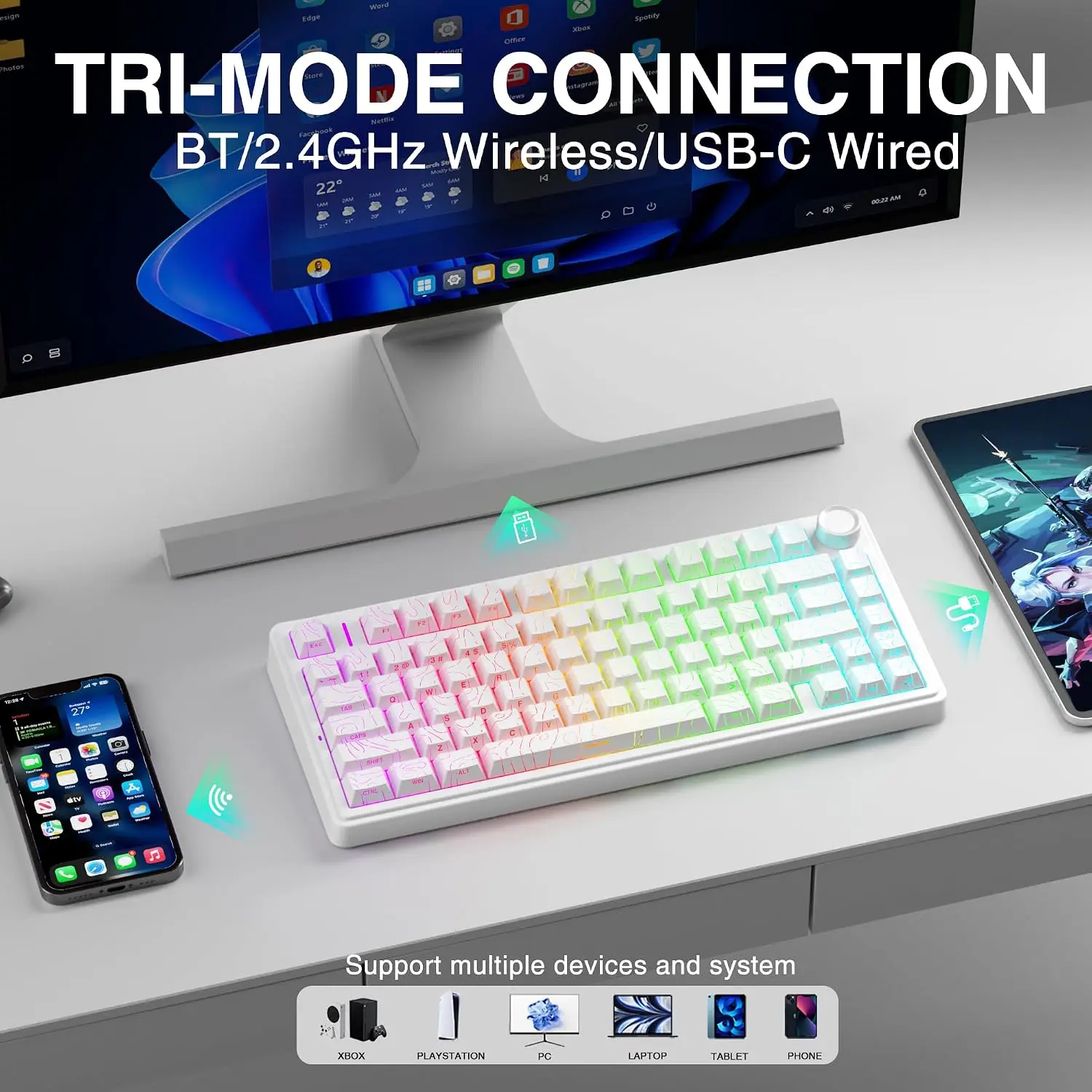 AULA F75 HE Magnetic Keyboard  - Gaming Keyboard No Rgb ulasan dan harga